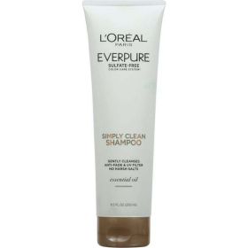 L'Oreal Paris EverPure Simply Clean Shampoo with Essential Oil Sulfates, 8.5 fl oz