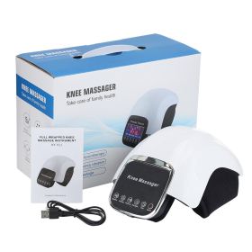 Four-gear Timing Infrared Electric Plus Knee Joint Massage Instrument (Option: White Button Models)