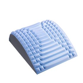 Back Stretcher Pillow Neck Lumbar Support Massager For Neck Waist Back Sciatica Herniated Disc Pain Relief Massage Relaxation (Color: Blue)