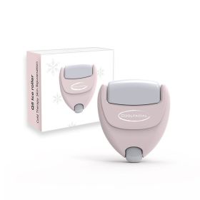 New 2-in-1 Heart Shaped Ice Roller Ice Pack For Eye And Facial Massage Care (Color: Pink)