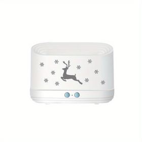 Simulated Flame Hist Humidifier Aromatherapy Machine Lectric Aroma Diffuser, Essential Oil Diffuser, Air Humidifier, USB Flame Atmosphere Lamp Home Of (Color: White)